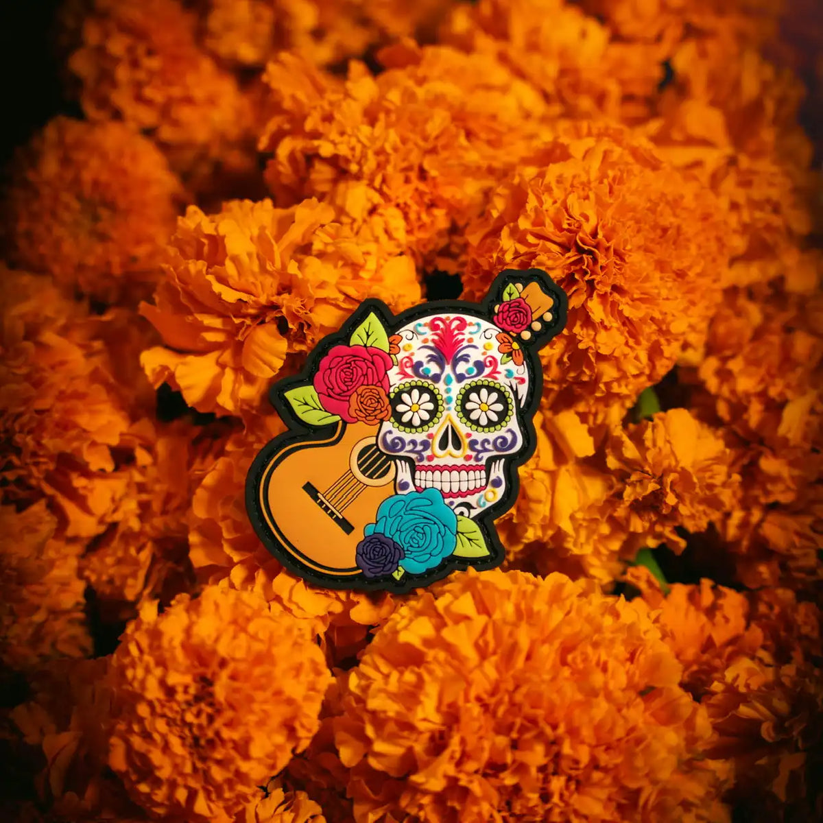 Sugar Skull with Guitar Patch Sale