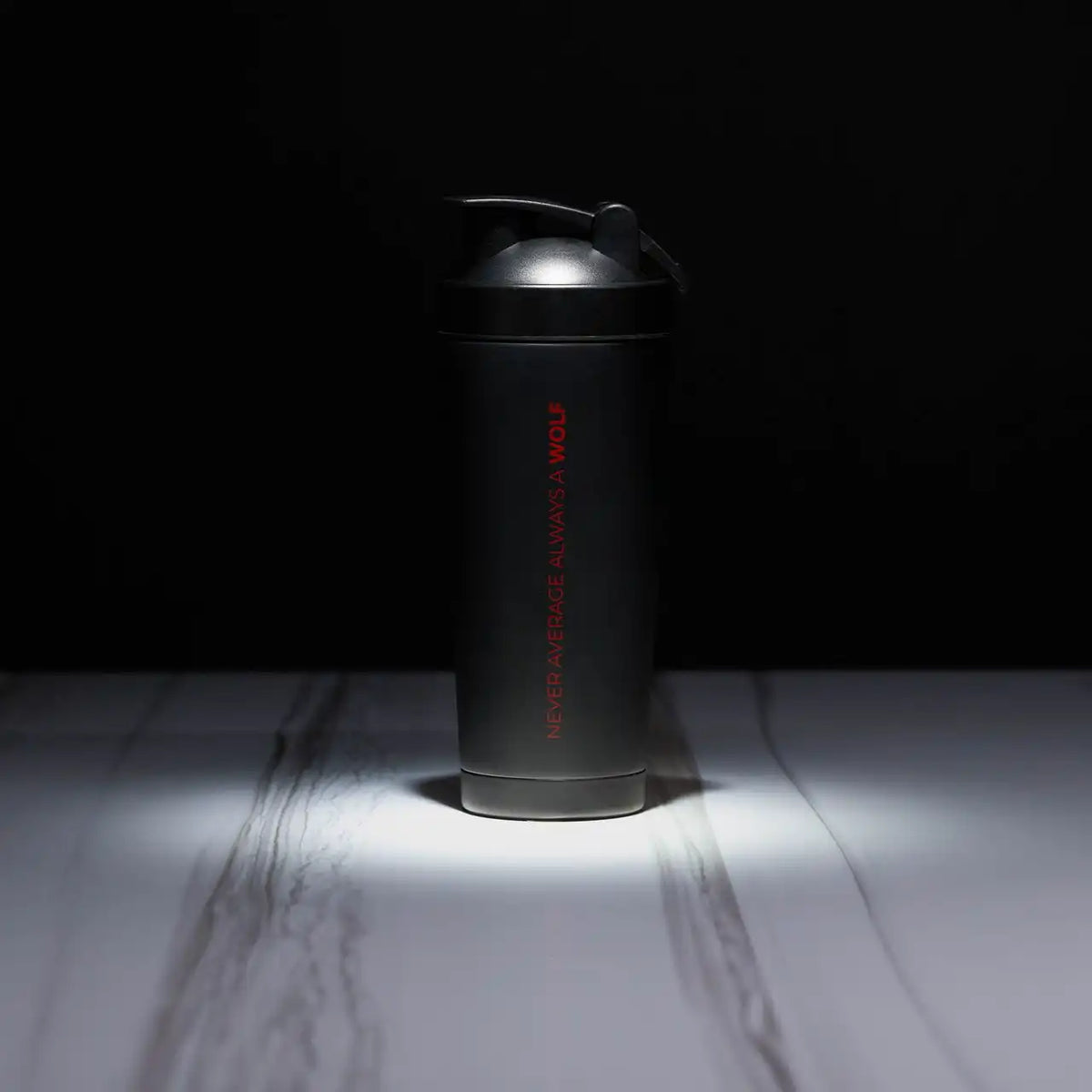 Black Elite Red Letters Shaker