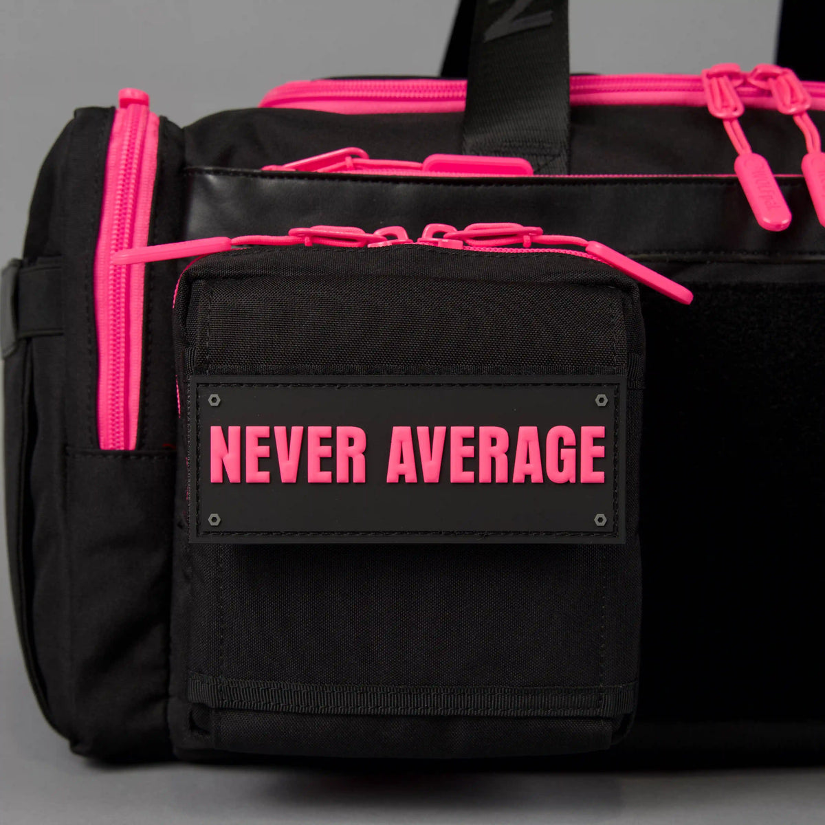 30L Perfect Duffle Bag Black Neon Pink
