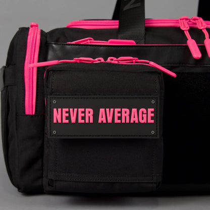 30L Perfect Duffle Bag Black Neon Pink