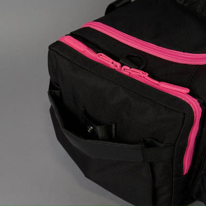 30L Perfect Duffle Bag Black Neon Pink