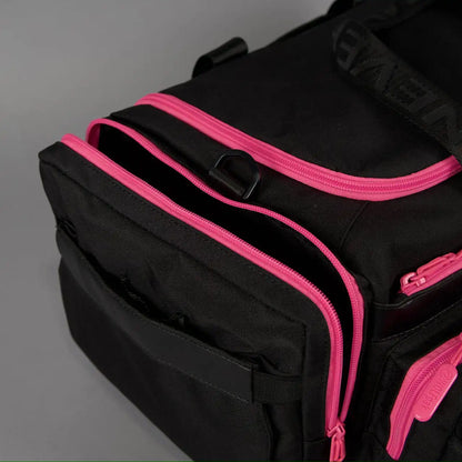 30L Perfect Duffle Bag Black Neon Pink