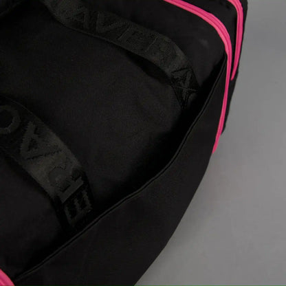 30L Perfect Duffle Bag Black Neon Pink