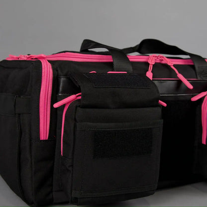 30L Perfect Duffle Bag Black Neon Pink