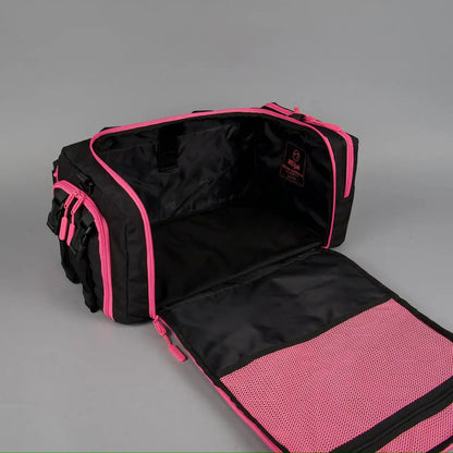30L Perfect Duffle Bag Black Neon Pink