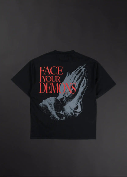 Duality Graphic T-Shirt Face Your Demons Sale