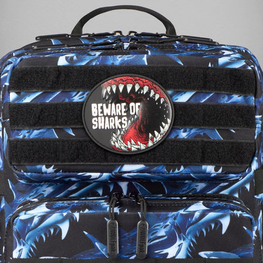 Shark Bite Beware of Sharks Patch