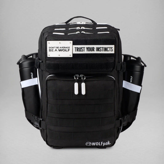 45L Backpack Alpha Black White Accents