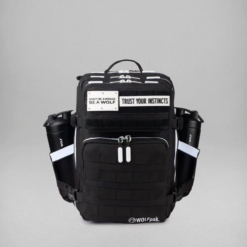 25L Backpack Alpha Black with White Accents