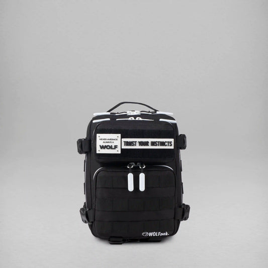 9L Backpack Mini Alpha Black White Accents