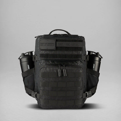 25L Backpack Black Leopard