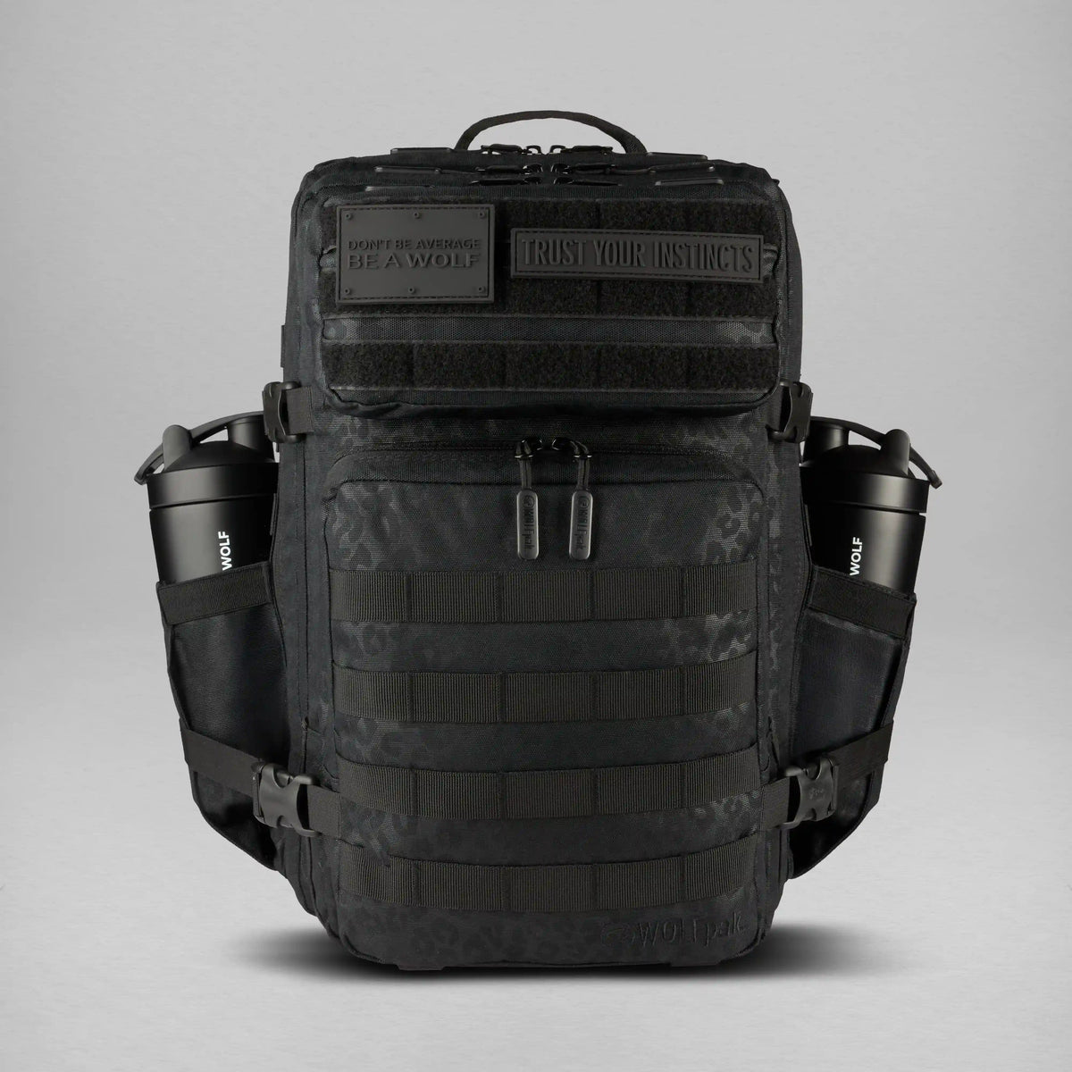 45L Backpack Black Leopard