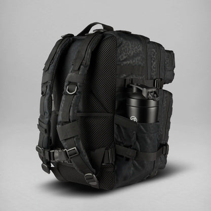 45L Backpack Black Leopard