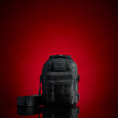 4L Mini Tactical Sling Bag Black Leopard