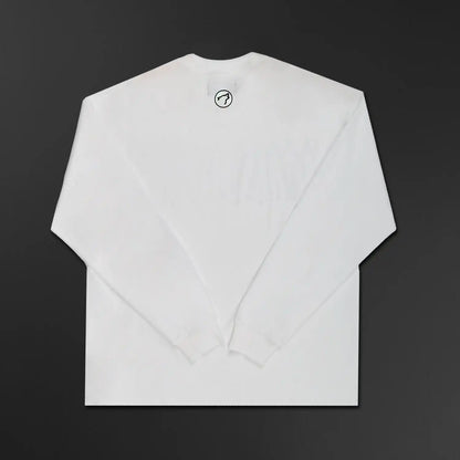 Ironwood Outline White Long Sleeve Tee