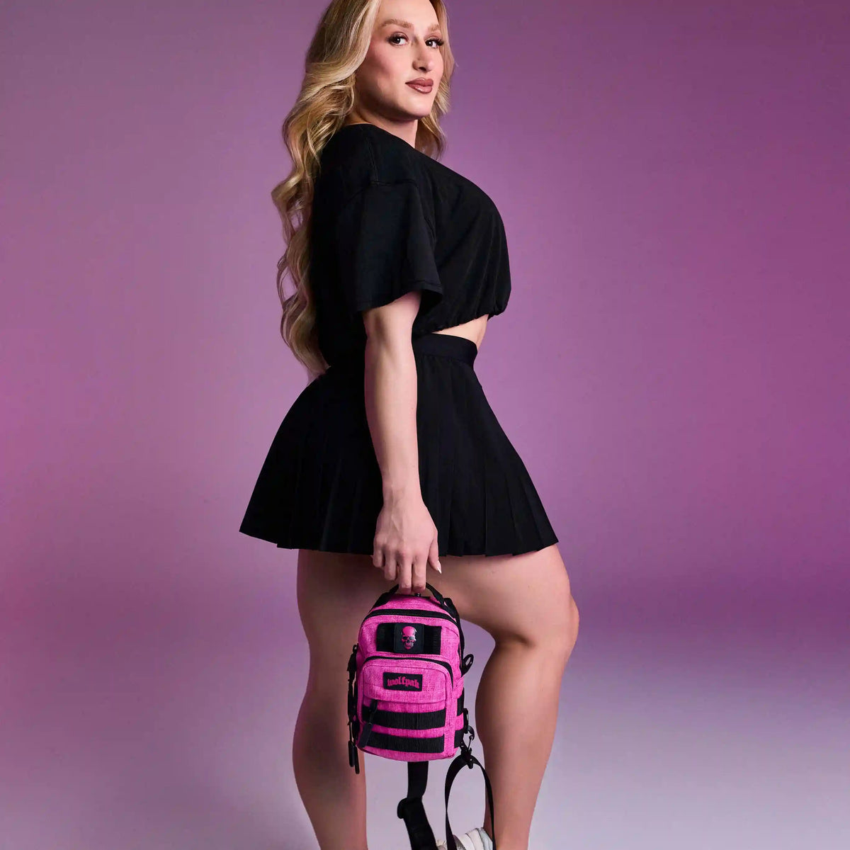 4L Mini Tactical Sling Bag Deathwing Pink