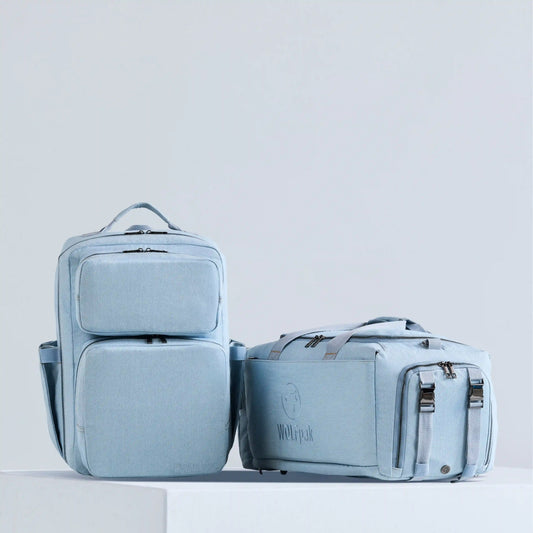 Classic Denim Backpack & Duffle Bundle
