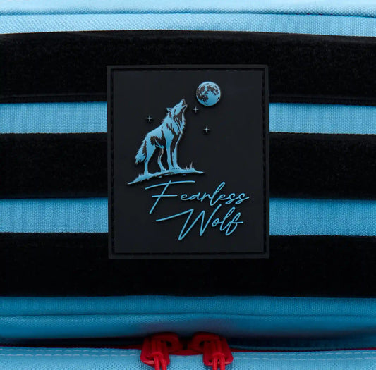 Fearless Wolf Blue Moon Patch