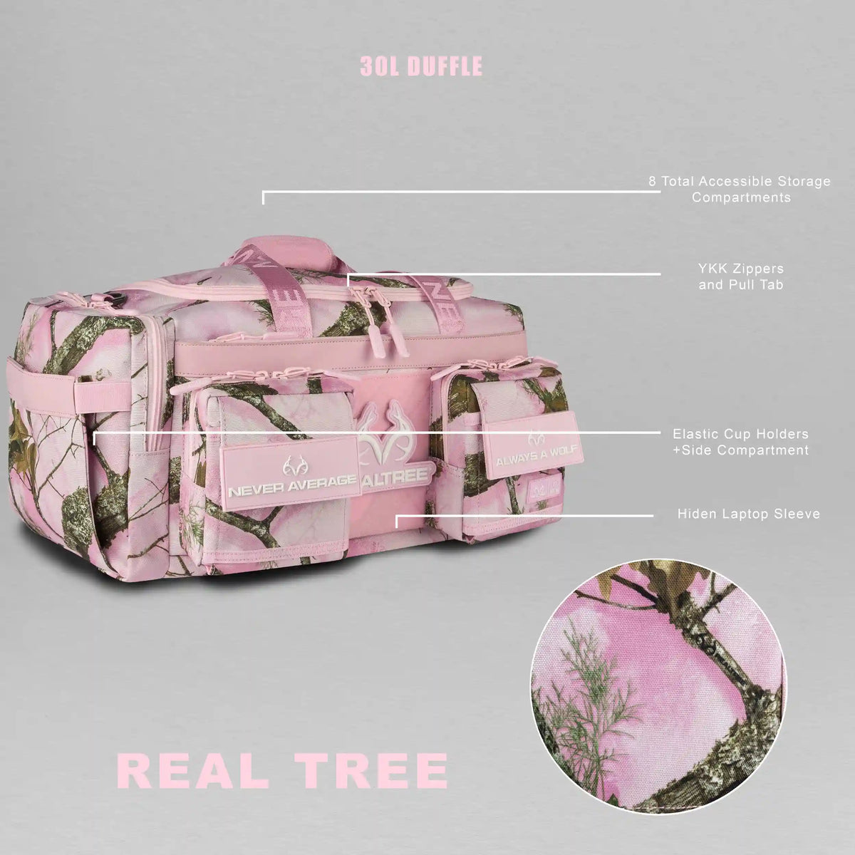 30L Perfect Duffle Bag Realtree Flushing Pink
