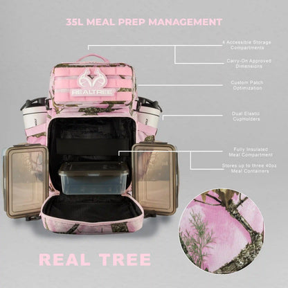 35L Realtree Flushing Pink Meal Prep Management