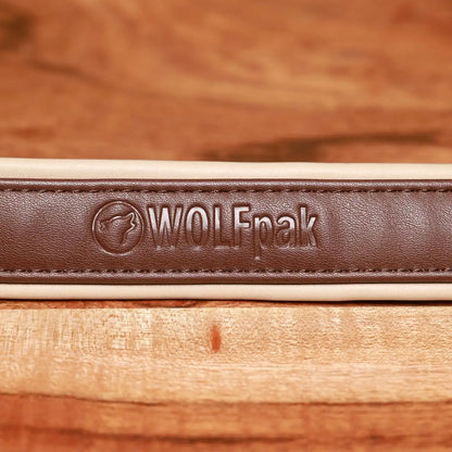 Luxury Dog Collar Sepia Brown & Neutral