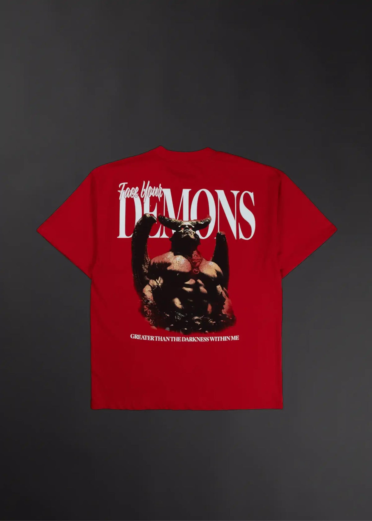 Greater Than Graphic T-Shirt Face Your Demons Sale