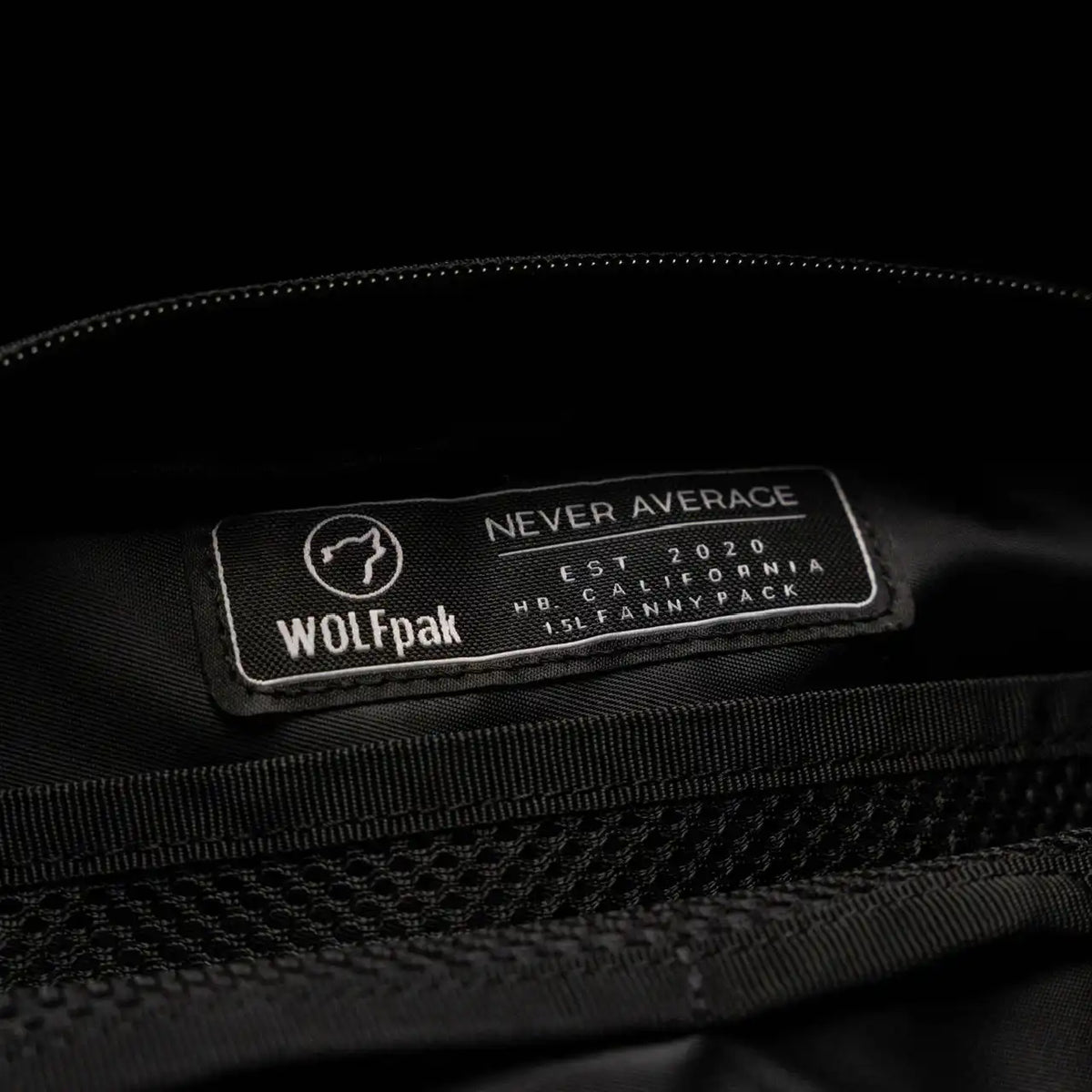 Crossbody Pack Alpha Black Hook & Loop Front