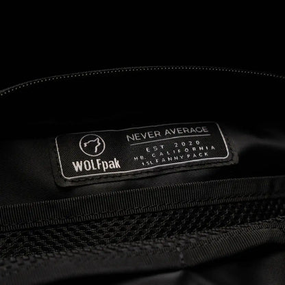 Crossbody Pack Alpha Black Hook & Loop Front