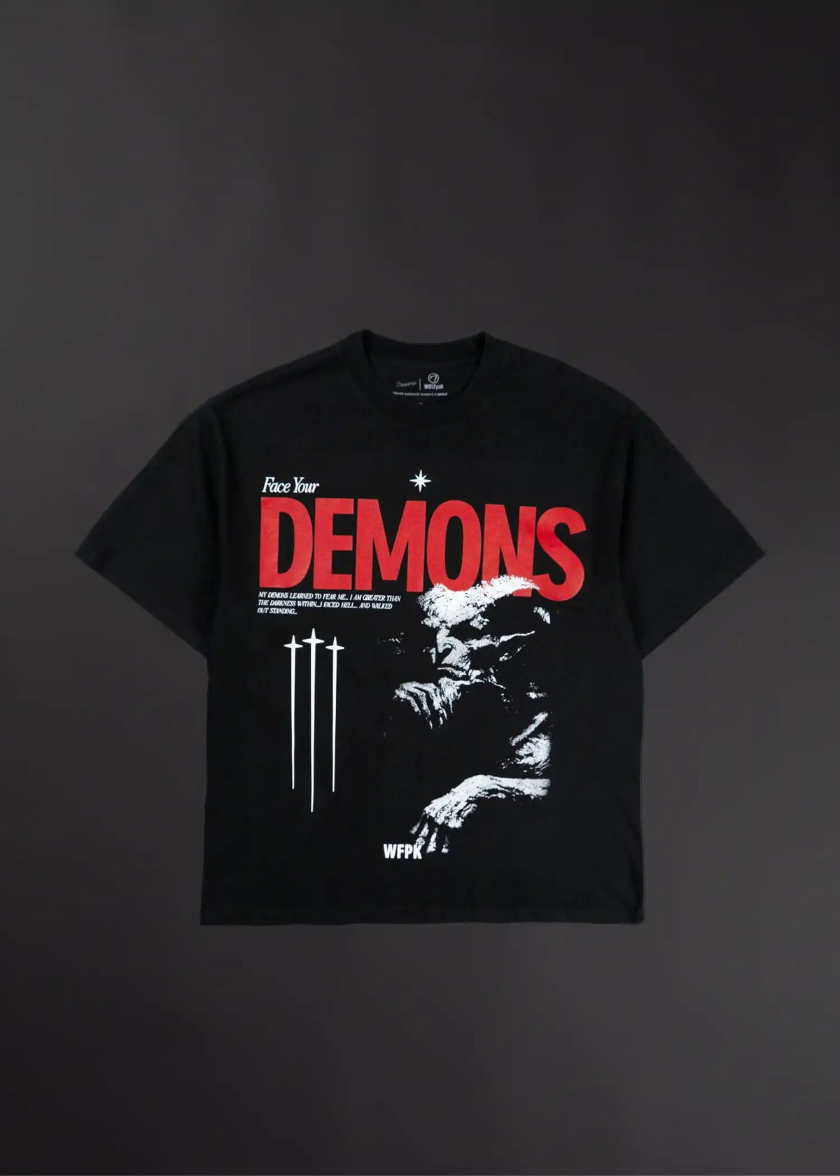 Face Em Graphic T-Shirt Face Your Demons Sale