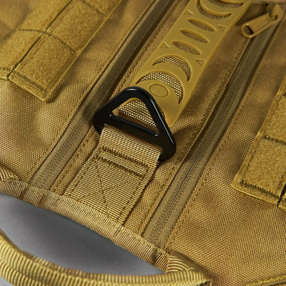 Khaki Tactical Dog Vest Harness