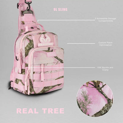 9L Tactical Sling Bag Realtree Flushing Pink