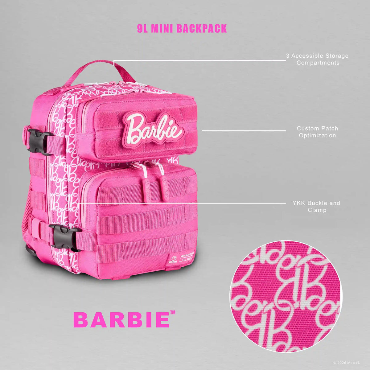 9L Backpack Mini Barbie