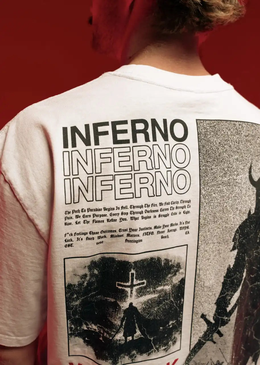 "Into The Abyss" Dante's Inferno Graphic T-Shirt Sale