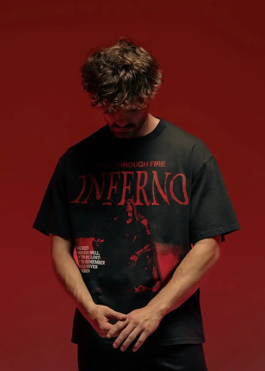 "Rise" Dante's Inferno Graphic T-Shirt Sale