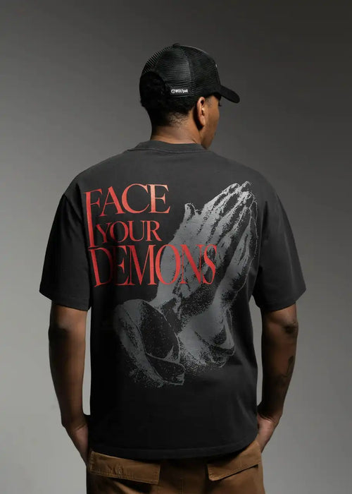 Duality Graphic T-Shirt Face Your Demons Sale