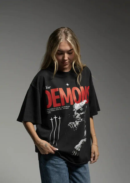 Face Em Graphic T-Shirt Face Your Demons Sale