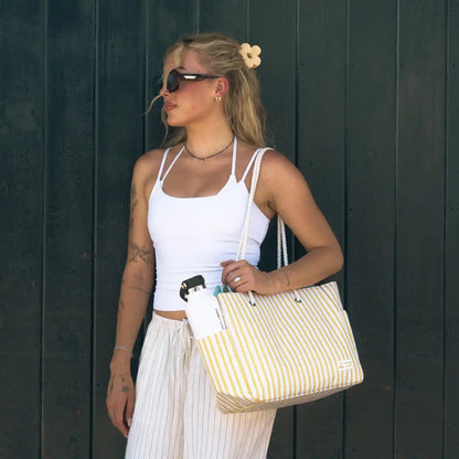 Tote Bag Yellow Stripes Sale