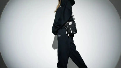 4L Mini Tactical Sling Bag Alpha Black White Accent