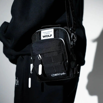 4L Mini Tactical Sling Bag Alpha Black White Accent