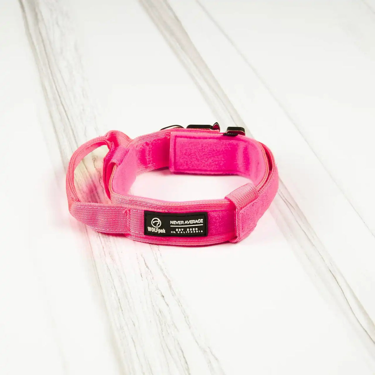 Tactical Dog Collar Neon Pink