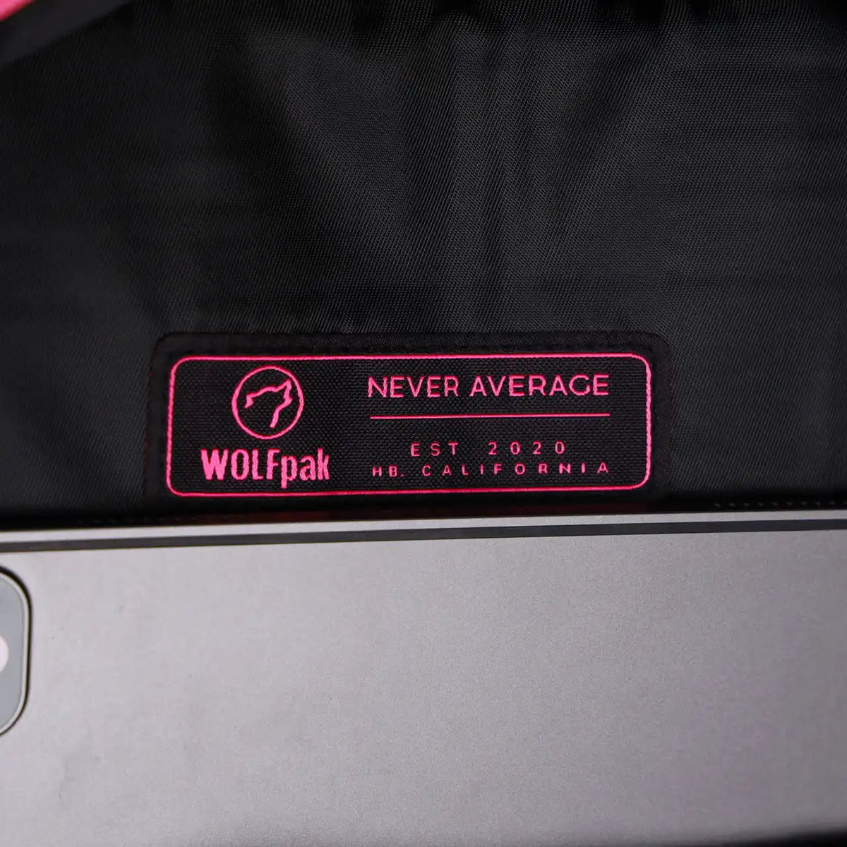 45L Backpack Black Neon Pink
