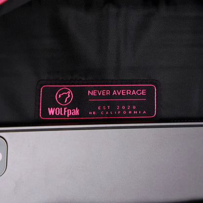 45L Backpack Black Neon Pink