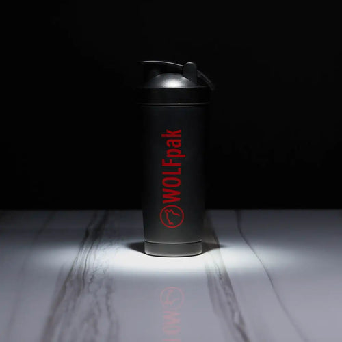 Black Elite Red Letters Shaker