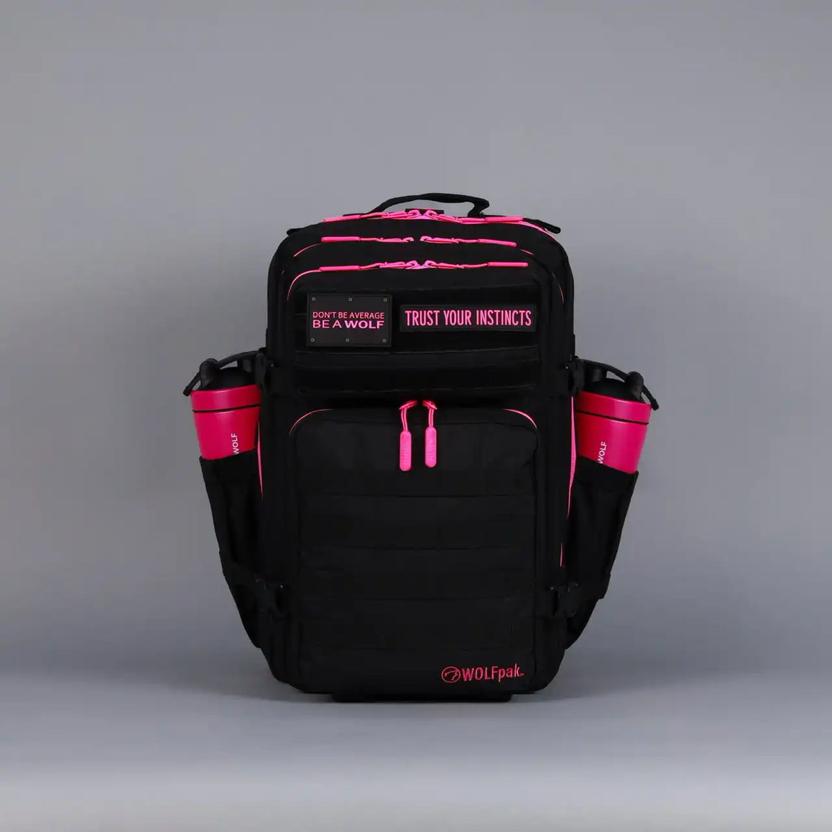 45L Backpack Black Neon Pink
