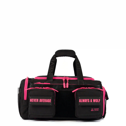 30L Perfect Duffle Bag Black Neon Pink