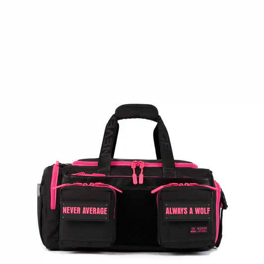 30L Perfect Duffle Bag Black Neon Pink