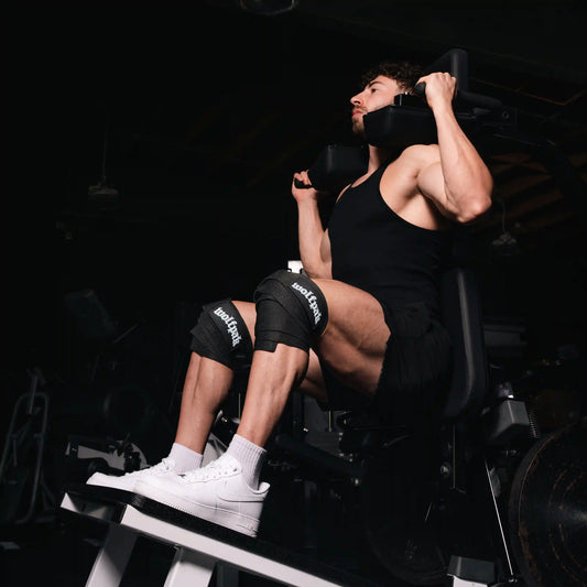 Deathwing Black 78"  Knee Wraps
