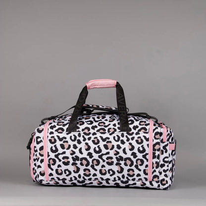 40L Ultimate Duffle Bag Leopard Pink Zip
