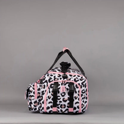 40L Ultimate Duffle Bag Leopard Pink Zip