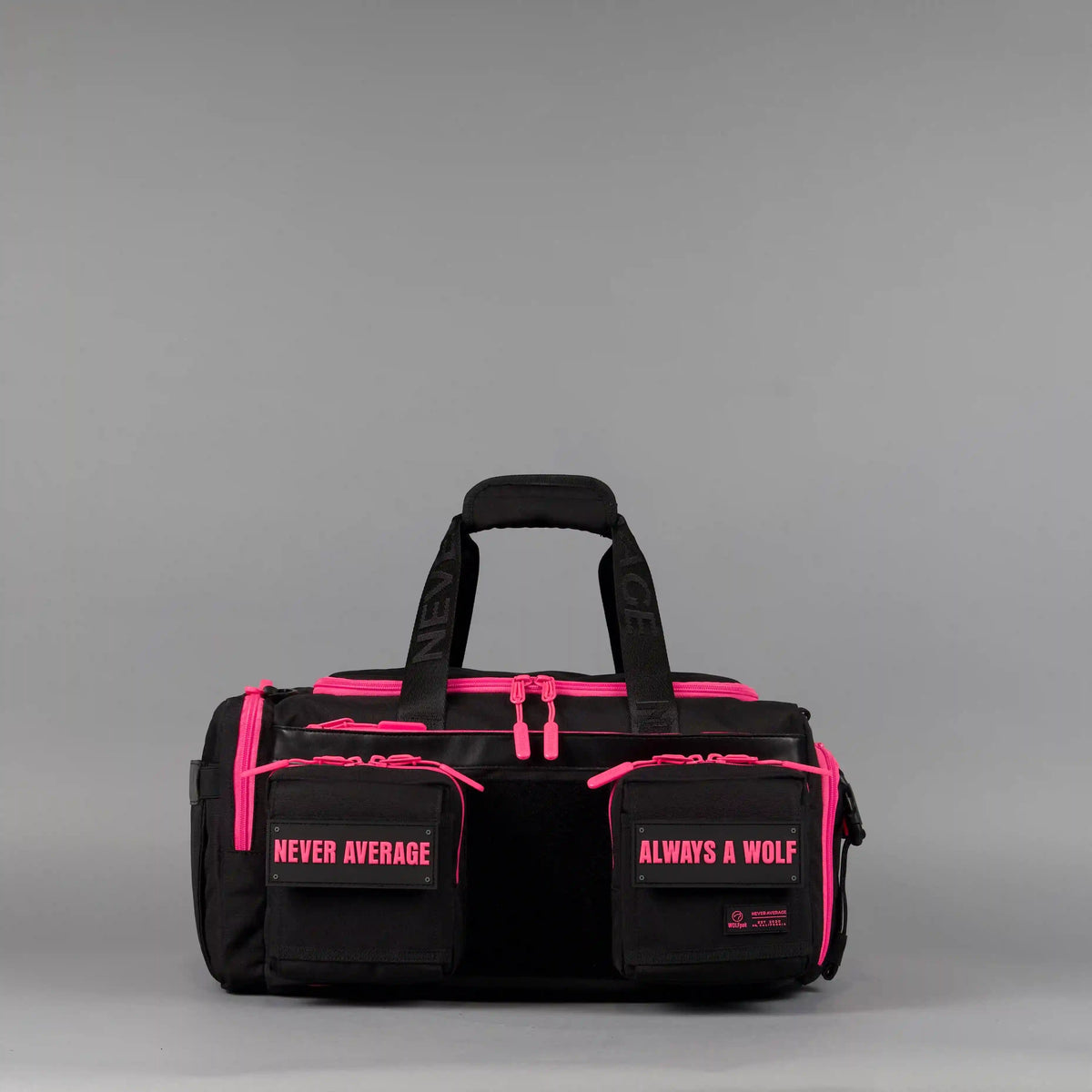 30L Perfect Duffle Bag Black Neon Pink